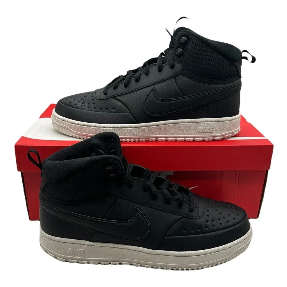 Men's Nike Court Vision Mid Shoes‎ Men's Size 9 Boots Black/Phantom/Black